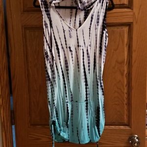 Venus sz large sleeveless tie die shirt